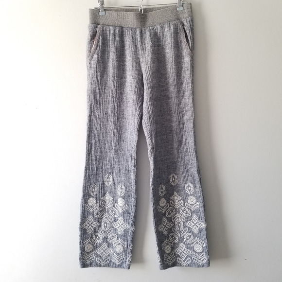 Soft Surroundings Shoreline Embroidered Pants XS - Picture 4 of 12